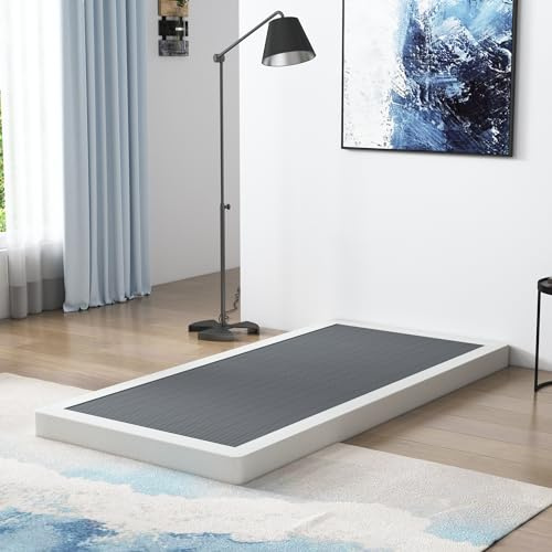 Vehowy Low Profile Box Spring Twin Size, 3 Inch Box Spring for Twin Bed, Heavy Duty Mattress Foundation, Metal Bed Base,Non-Slip,Easy Assembly
