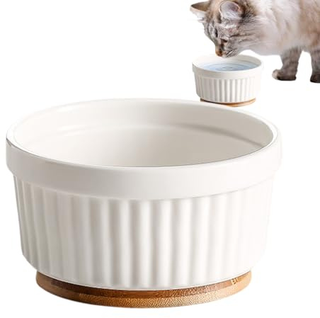 Cuenco Calentado para Gatos - Bebedero Cerámico para Cachorros con Temperatura Constante,Plato Termostático para Comida De Mascotas - para Dueños, Clínicas, Climas Fríos, Invierno, Exterior