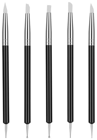 DOPENSPI Lot de 5 outils de modelage, outils de poterie, outils d'argile polymère