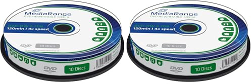 MediaRange MR450 Confezione Dvd-RW, Argento