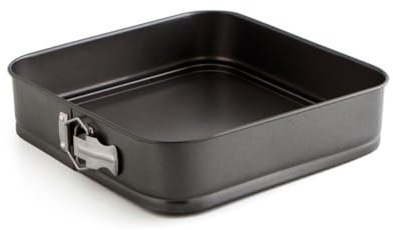 Quid Sweet Grey - Molde de Horno Desmontable Cuadrado de 28 cm, Color Negro