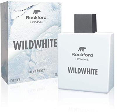 Rockford, Wildwhite, Profumo da Uomo, Eau de Toilette, Note di Menta, Bergamotto, Pepe Bianco, Neve, Pino, Lavanda, Eucalipto, Muschio, Legno di Cedro del Texas, Sandalo e Fava Tonka, 100 ml
