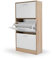 IDMarket - Zapatero KLARK imitación haya 3 puertas blancas