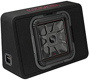 KICKER TL7T122 | 30cm Gehäuse Subwoofer sehr kompakt/geschlossen | 2 Ohm | 1200 Watt max. / 600 Watt RMS