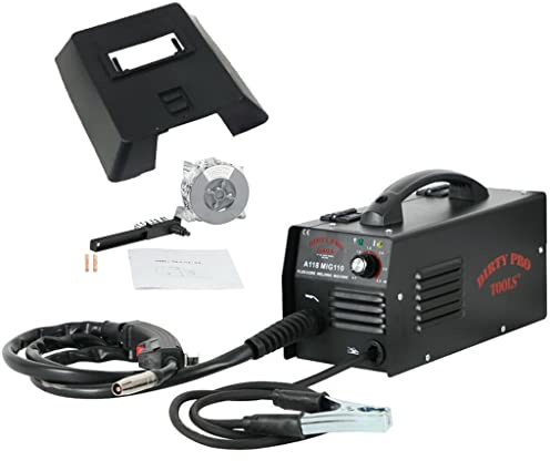 Dirty Pro Tools™ Professional Mig 110 Welder Gasless 100A 100 Amp 240V No Gas with Mask & Welding Weld Wire with Accessories