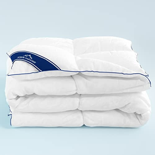 Nordic Paradise - Couette en Duvet Confort - 140x200 cm - Hiver - Extra Chaude - 50% de Duvet de Canard français