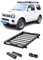 FYOBOT Auto-Dachträger für Suzuki Jimny JB64 JB74 1998-2018, Gepäckträger-Dachträger, Aluminiumlegierung, Auto-Oberteil, Gepäck, Querstange, Schienenkästen, Korb,White LED