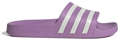 adidas Damen Adilette Aqua Slides RUTSCHEN, preloved Purple/Off White/Grey Two