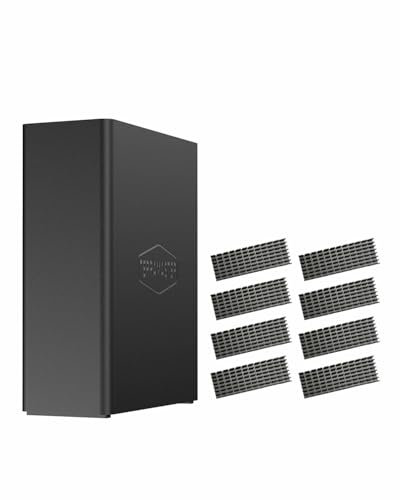 TERRAMASTER F8 SSD Almacenamiento NAS Servidor NAS Todas Las SSD de 8 bahías N95 CPU QuadCore, 8GB DDR5 RAM, Puerto 10GbE, Potente Almacenamiento Conectado a Red (sin Disco)