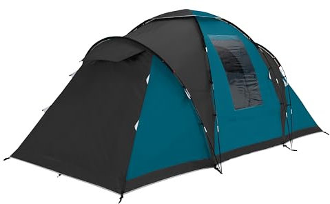 Coleman Spruce Falls 4 Tent | 4 Man Vis-a-Vis Family Tent with 2 opposite XXL size Bedrooms and Living area | 4 Person Camping Tent | 3000mm Waterproof | Sewn-in Groundsheet