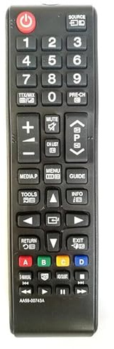 XINFUTE Ny ersättare AA59-00743A passar till Samsung Universal TV-fjärrkontroll AA59-00741A