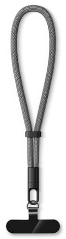 MORSUNBELA Handykette Handschlaufe Handy, Handykette kurz, Verstellbare Handyband Kurz, Handyketten Handgelenk, Band für Handyhülle, für Handyhülle, Schlüssel - Dunkelgrau