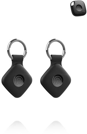 2 Pack,Silicone Case for Tile Life360 Mate 2024 - Shockproof, Signal-Compatible, and Easy-to-Remove Cover for Location Finder - Durable, Eco-Friendly, and Anti-Lost Design,Black