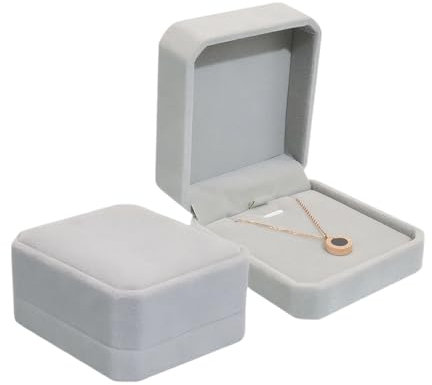 Bellabon Cofanetto Anello di Velluto，Scatola Porta Regalo ad Anello in Velluto，Scatolette Regalo di Gioielli Classica Scatola per Orecchini，Scatolina Anelli per Proposta Matrimonio Amante Anniversario