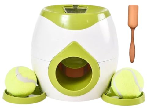 LINMEILIFENG Tennisboll träningsleksak för husdjur, automatisk matare för husdjur, automatisk bollkastare för hundar, interaktiva leksaker för hundar, valpar