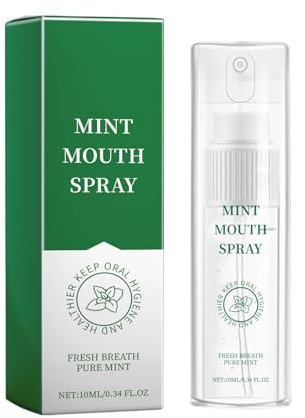 Soin Buccal à la Menthe Fraîche,Spray Rafraîchissant À La Menthe,Spray Haleine Fraiche,Professionnelle Fresh Breath,Sprays Buccal À La Menthes Avec,Sprays Soin De La Bouche 10ml