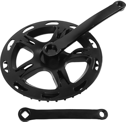 DEARMAMY Set Pedivelle per Bicicletta Corona in Metallo 40 Denti, Braccio Sinistro Resistente per Mountain Bike e Bici Pieghevoli, Sostituzione Guarnitura Durevole e Facile da Installare