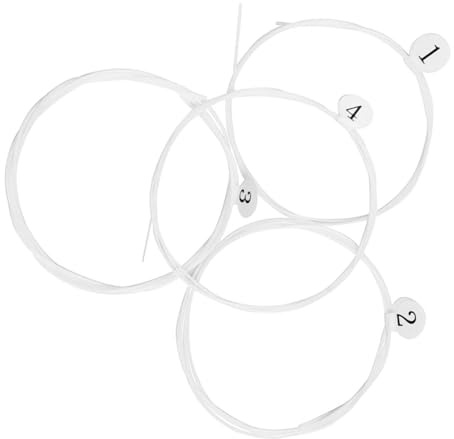 TOYANDONA Nylonsaiten Praktisches Zubehör 21/23/26 Zoll 4 Stück für Ukulele Verschleißfest und Sustain für Ukuleleninstrumente