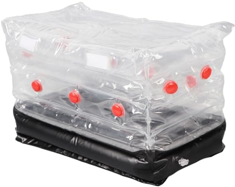 Bnineteenteam Monotub Svampodlingssats, Uppblåsbar PVC-odlingskammare med Avloppsport 46x24x28cm för Hemmaodlare