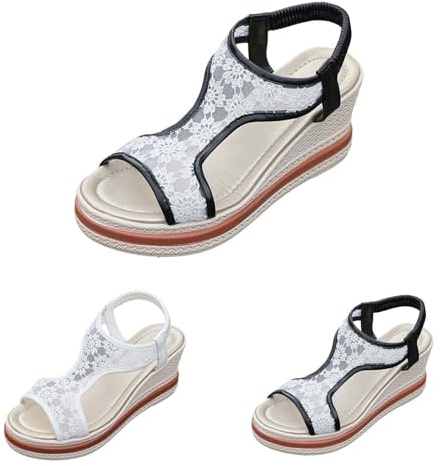 Sandaler, damer, sommar, elegant, kilklack, – pumps, Slingback, fiskmun, sandaler, peep-toes, högklackade skor, öppna lediga, höga klackar, strandskor, kvällsskor, låga kilsandaler, sportsandaler