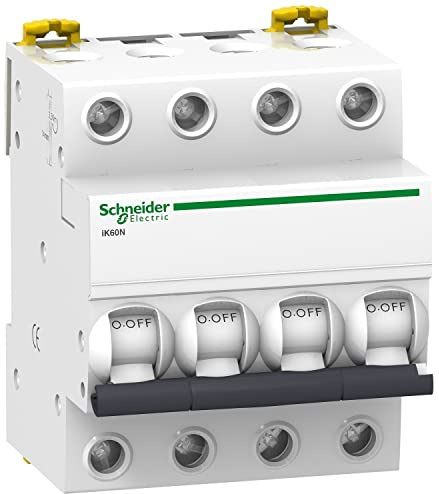 Schneider Electric A9K17432 Interruptor Automático Magnetotérmico, Ik60N, 4P, 32A, Curva C