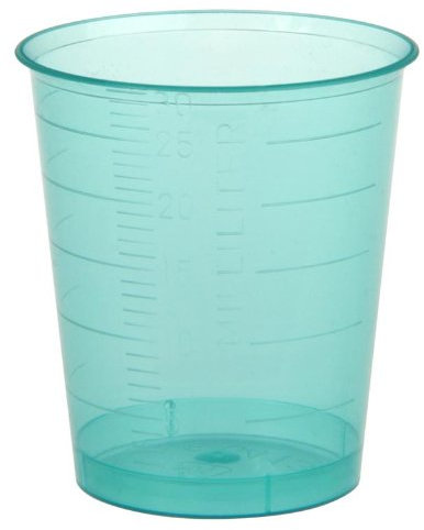 Medizinbecher Set: Becher 30ml 480Stück grün + 480 Stück Deckel weiss für Einnehmebecher Medikamentenbecher Schnapsbecher Schnapsgläser