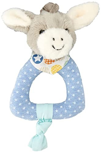 Sterntaler 3302000 Greifling Esel Emmi, Alter: 0-36 Monate, 20 x 10 cm, Hellblau/Grau