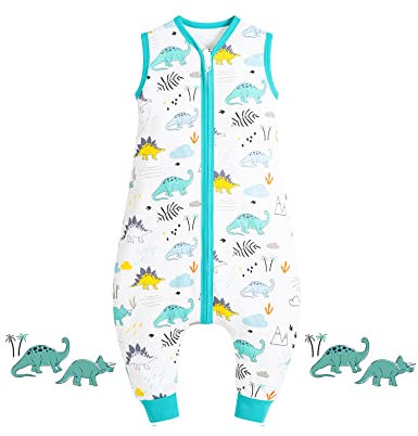 E-RIDES Baby Schlafsack Sommerschlafsack Mit Füßen 0.5 Tog Kinder Sommer Schlafsäcke mit Beinen (100cm/Höhe 100-120cm)