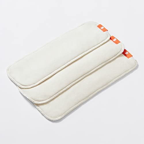 Bambino Mio, Revolucionario potenciador de pañales reutilizable – Daily Boost – Paquete de 3 insertos de pañales suaves para mayor absorción