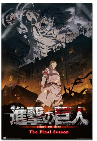 Grupo Erik: Poster Attack on Titan - Assault | Carta da Parete Anime 61 x 91,5 cm, Lucida e Incorniciabile, Gadget