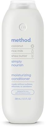Method Moisturizing Conditioner, Simply Nourish - Revitalizes Dry Hair, Safe for Color-Treated Hair - Sulfate Free and Cruelty Free - 13.5 oz