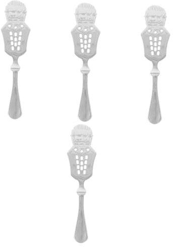 iplusmile 4 Uds Cuchara De Absenta Suministro De Absenta Filtro De Absenta Fuente De Absenta Barra De Gotero De Absenta De Metal Suministro Accesorio De Absenta Goteros De Absenta Cucharas