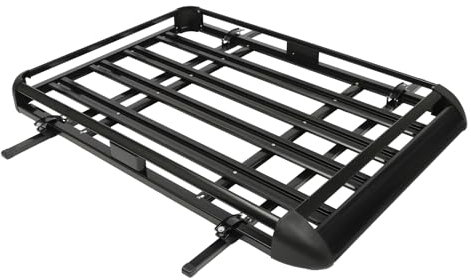 MEELRYD Panier de toit universel en aluminium noir - Charge maximale : 150 kg - Barres de toit universelles en aluminium pour SUV - 160 x 53,1 x 13 cm