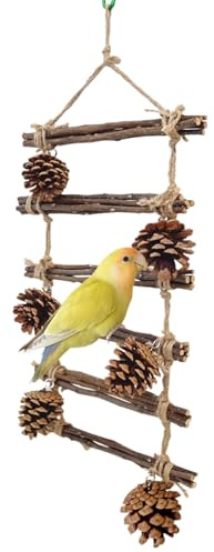 Jouet échelle pour oiseaux, perchoirs, jeu et décorations, perchoir, jouet d'escalade, pour calopsittes, perruches et perruches pour appartement, jardin, terrasse