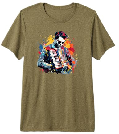 Accordéoniste Accordéon-Musicien Arts Accordéon T-Shirt Haut de Gamme