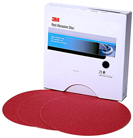 3M Red Abrasive Stikit Disc, 01100, 8 in, P80
