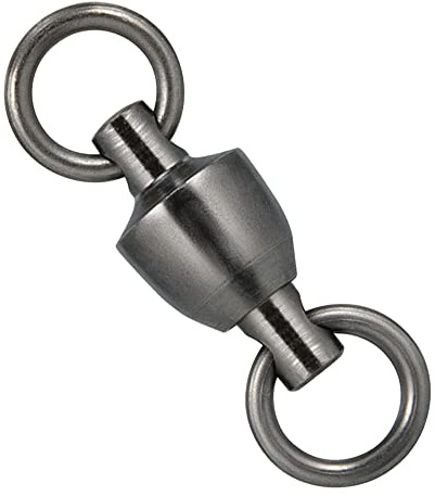 Dr.Fish 20 Pack Ball Bearing Fishing Swivels, Swivels Fishing Tackle Saltwater, Freshwater Stainless Heavy Duty Lure Leader Line Connector #8