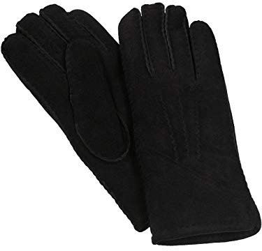 Harrys-Collection HC Damen Herren Handschuh aus echtem Lammfell, Farben:schwarz, Handschuhgröße:XXL