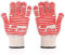 Revolutionary 250°C Extreme Heat Resistant EN407 Certified Heat Resistant Oven Gloves Hot Surface Handler Made from Nomex and Kevlar - Non-Slip Kitchen Silicone Gloves Five Fingers(Red(2 PCS))