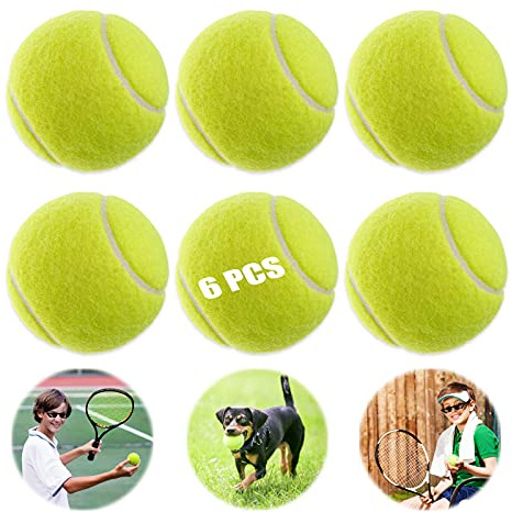 Tennis Ball 6 Pezzi Giallo Palle Pratica Palla Da Tennis Set Di Animali Palle Da Tennis Sfere Di Tennis In Gomma Altamente Elastica Per Lezioni Di Tennis Macchine Palla Formazione Anche Come