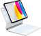 HOU Tastiera per iPad 10/11 Generation(2022,2025 A16),Supporto Magnetico,Trackpad Muti-Touch,Retroilluminazione a 7 Colori iPad 10 Generation 2022 Cover Protettiva con Tastiera,Layout italiano,Bianco