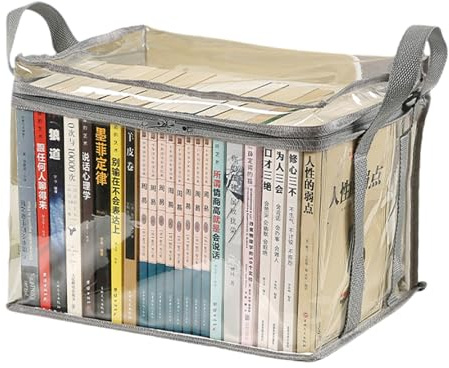 Scatola pieghevole per libri Scatola di immagazzinaggio dei libri Scatola di immagazzinaggio impermeabile Scatola dei giocattoli trasparente Libri Custodia per la casa