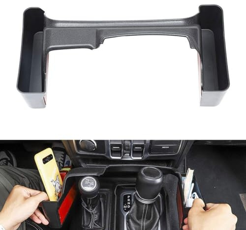 Vassoio organizer per cambio Jeep per Wrangler su misura per JL (2018+) e JT (2020+) con ABS