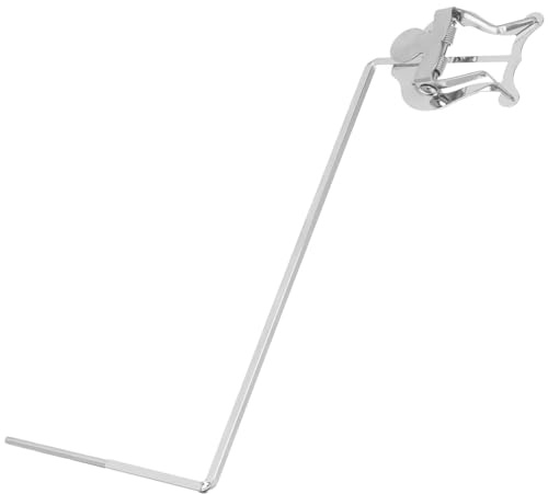 Holibanna Clip de partitura musical chapado en metal para trombón y barítono, soporte resistente y compacto para músicos en actividades de música y marcha