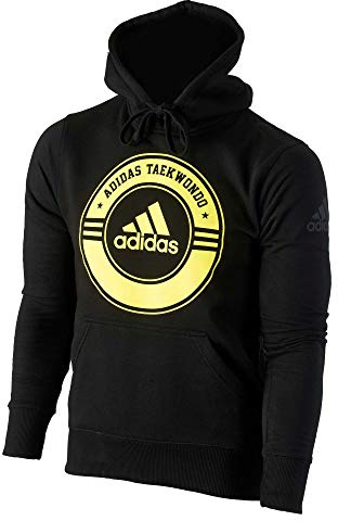 adidas Community line Hoody Taekwondo Circle Black/Yellow, adiCSH05T (S)