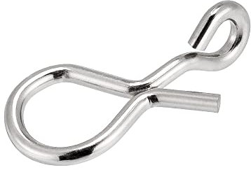 Dr.Fish 50 Stück Fliegenfischen Snap 3 Größen Edelstahl Schnellwechsel-Köder Clip zum Angeln von Fliegen, Forellenangeln, Größe M