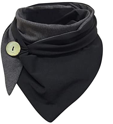 CCOOfhhc Knopfschal Schal Für Damen Winter XXL Baumwolle Lässige Wickelschal Schals & Tücher Winter Winterschals mit Knopf Soft Wrap Dreieckschal Tartan Winterschal Herbstschal Scarf