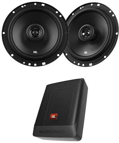 JBL Stage1 61F Auto Lautsprecher Set BassPro Nano Aktiver Untersitz Auto-Subwoofer