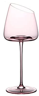 MOORSA Copas de Vino Tinto Copa de Cristal Rosa Copas de Vino Tinto Borgoña Burdeos Copa de champán Copa de Vino espumoso para Regalo de Boda de cumpleaños