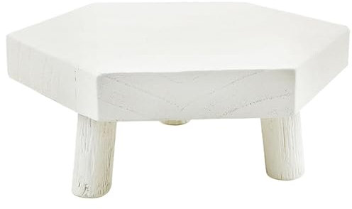 -Pflanzenständer-Hocker, Pflanzentopf-Erhöhung, Pflanzenständer-Holzhocker, dekorativer sechseckiger Blumenhalter-Sockel für Topfpflanzen, Blumentöpfe, Verwendung im Innen- und Außenbereich, Grünp